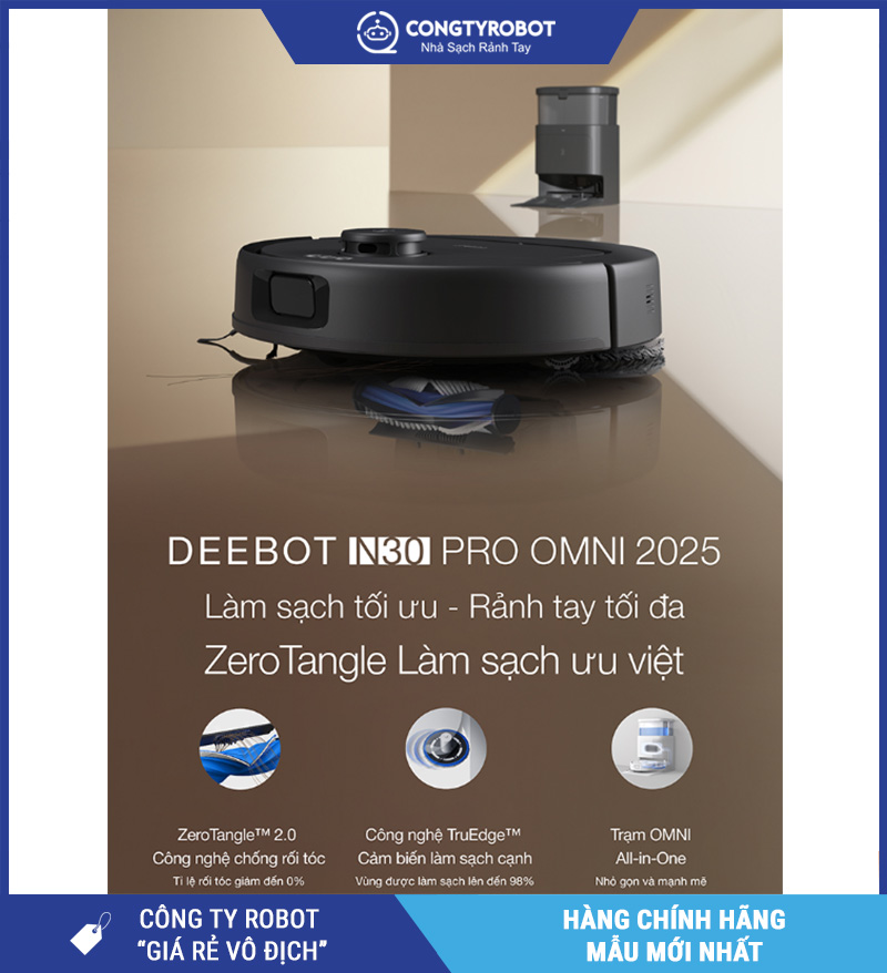 Trải nghiệm Ecovacs Deebot N30 Pro Omni 2025 tiện ích cao cấp