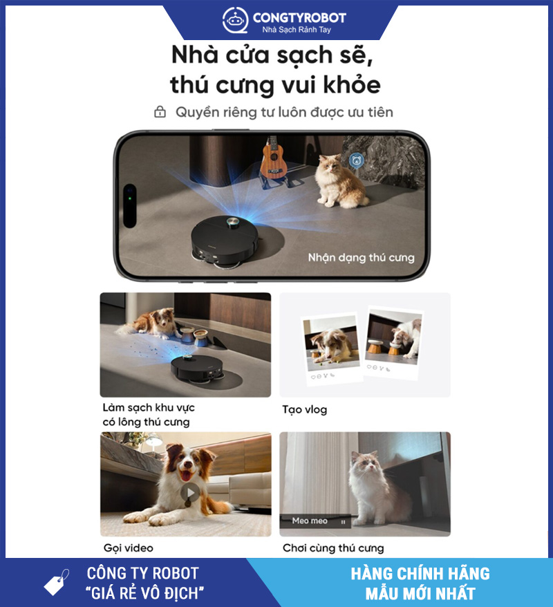 Dreame X60 Ultra – Giải Pháp Cho Nhà Có Trẻ Nhỏ, Thú Cưng