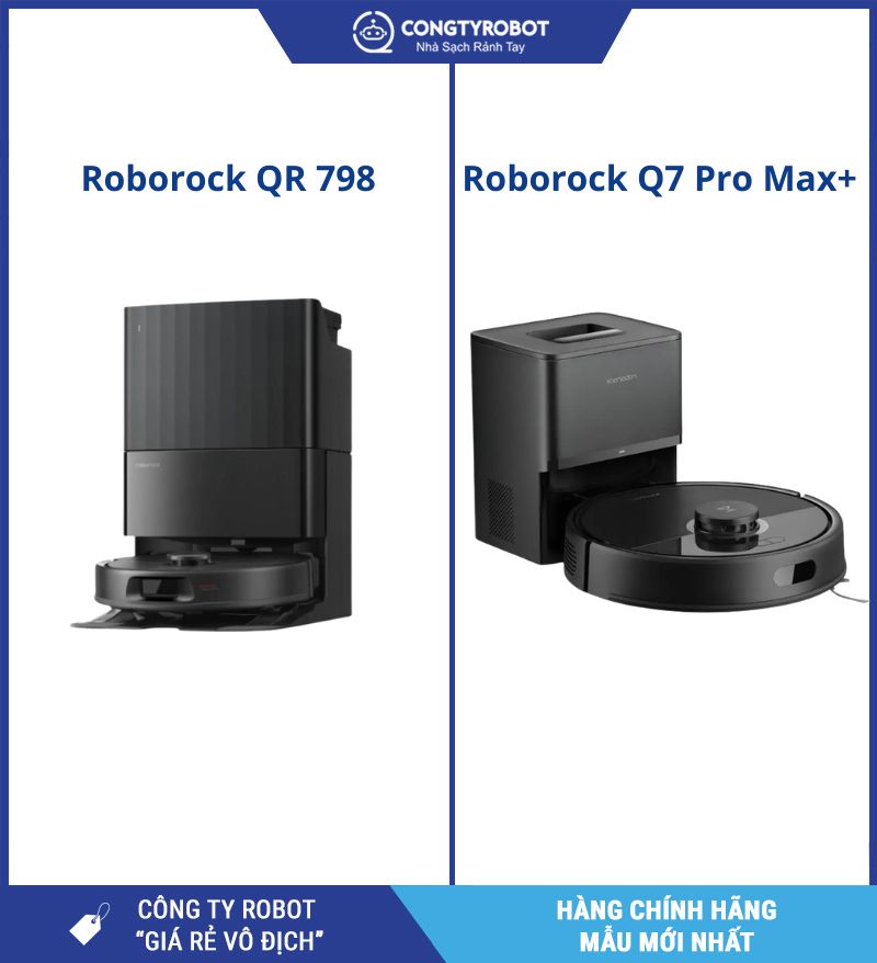 Lựa chọn tối ưu với Roborock QR 798 và Q7 Pro Max+