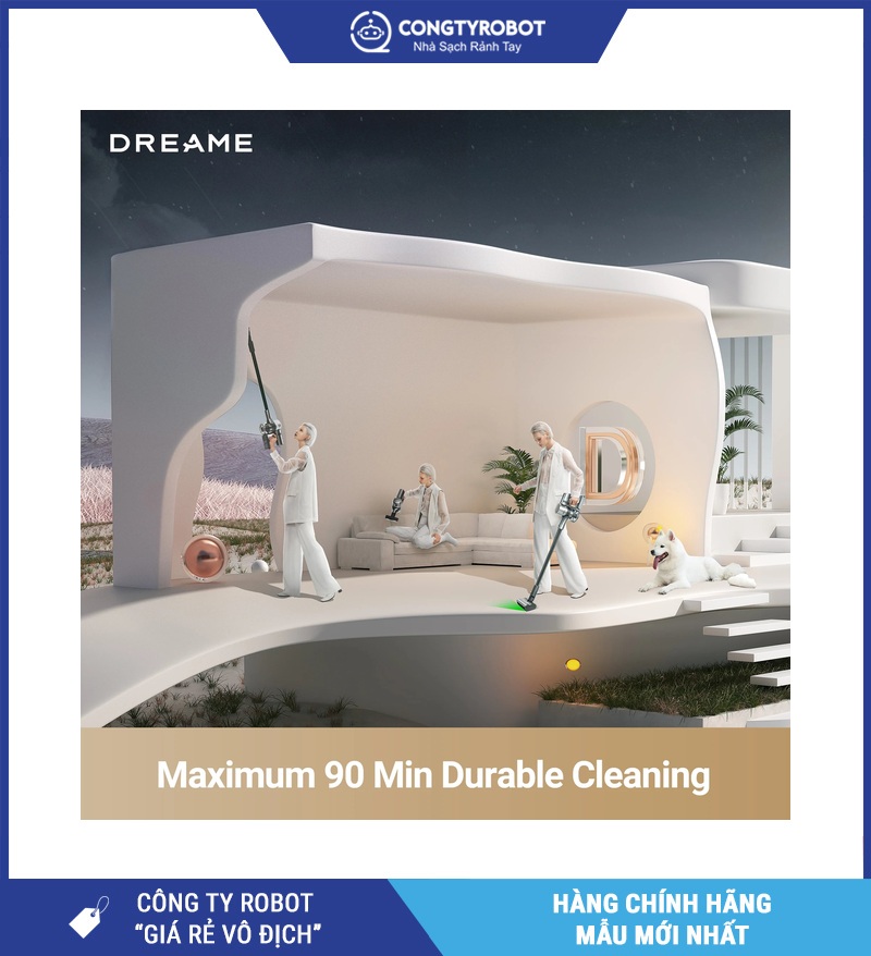 Dreame V18s dọn nhiều khu vực trong nhà