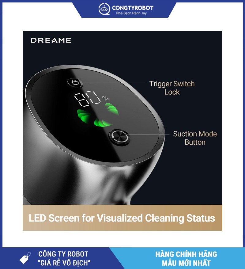 Màn hình điều khiển của Dreame V18s