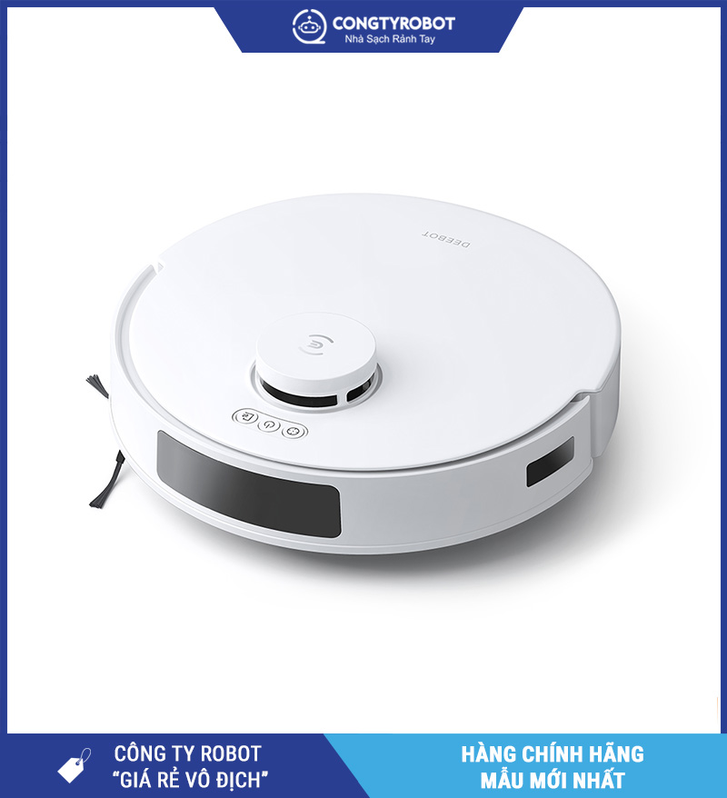 Ecovacs T30e Pro Omni Trắng - Robot Hút Bụi Lau Nhà Thông Minh