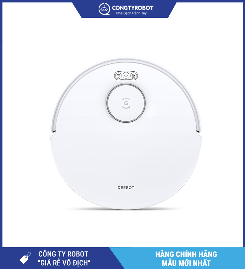 Ecovacs T30e Pro Omni Trắng - Robot Hút Bụi Lau Nhà Thông Minh