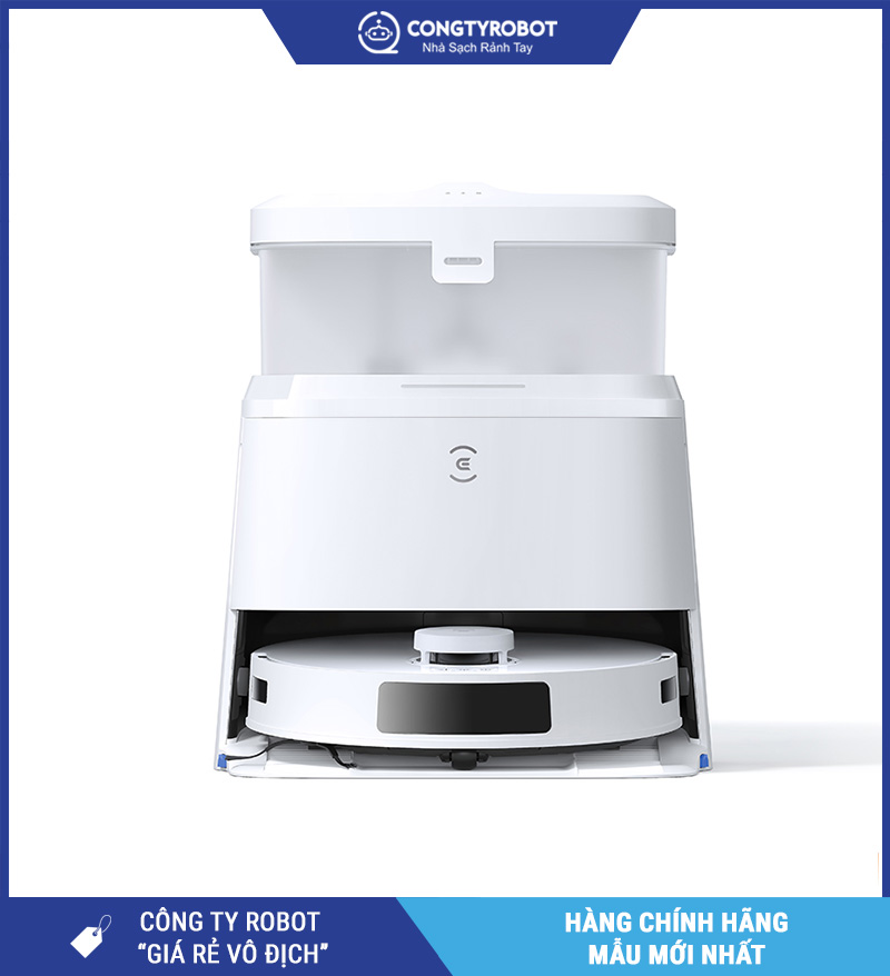 Ecovacs T30e Pro Omni Trắng - Robot Hút Bụi Lau Nhà Thông Minh