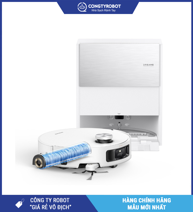 Dreame Aqua 10 Roller Trắng - Robot Hút Bụi Lau Nhà Thông Minh