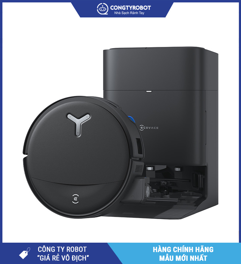 Ecovacs Deebot T80S Omni (Trắng/ Đen) - Robot Hút Bụi Lau Nhà