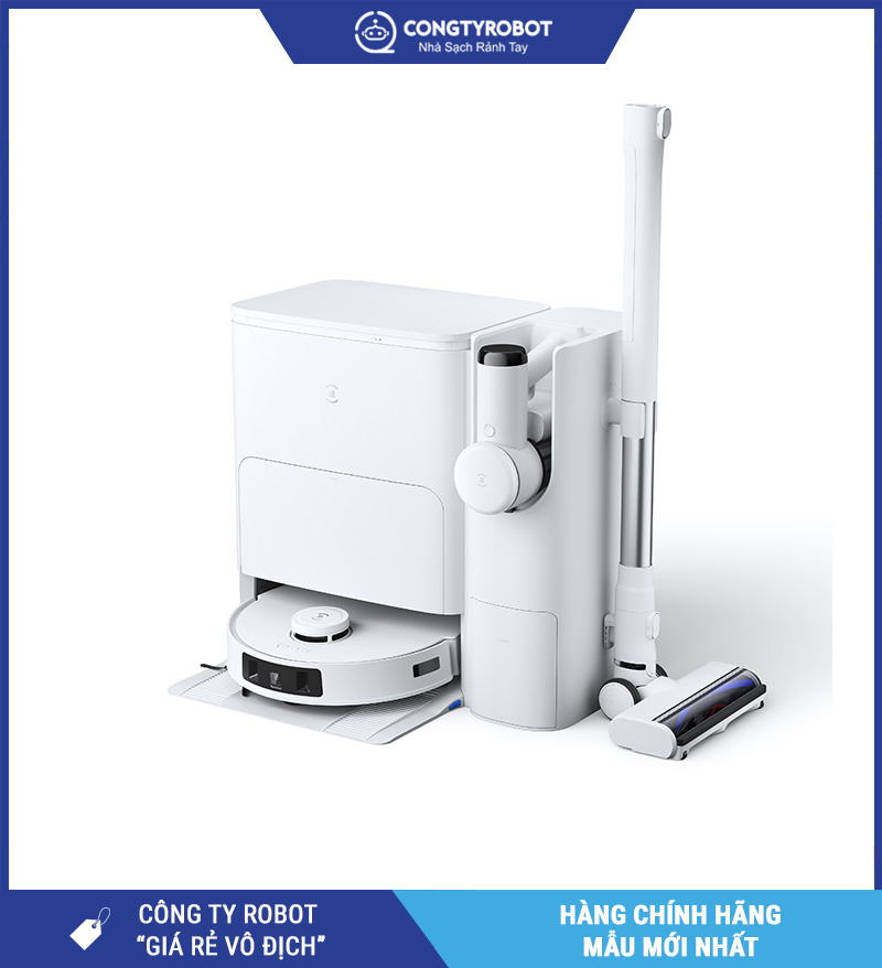 Ecovacs T30s Combo 2026 Trắng - Robot Hút Bụi Lau Nhà Thông Minh