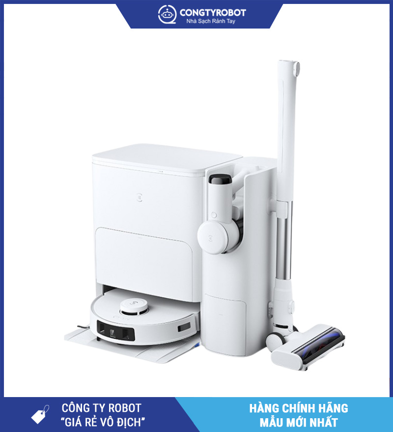 Ecovacs T30s Combo 2026 Trắng - Robot Hút Bụi Lau Nhà Thông Minh