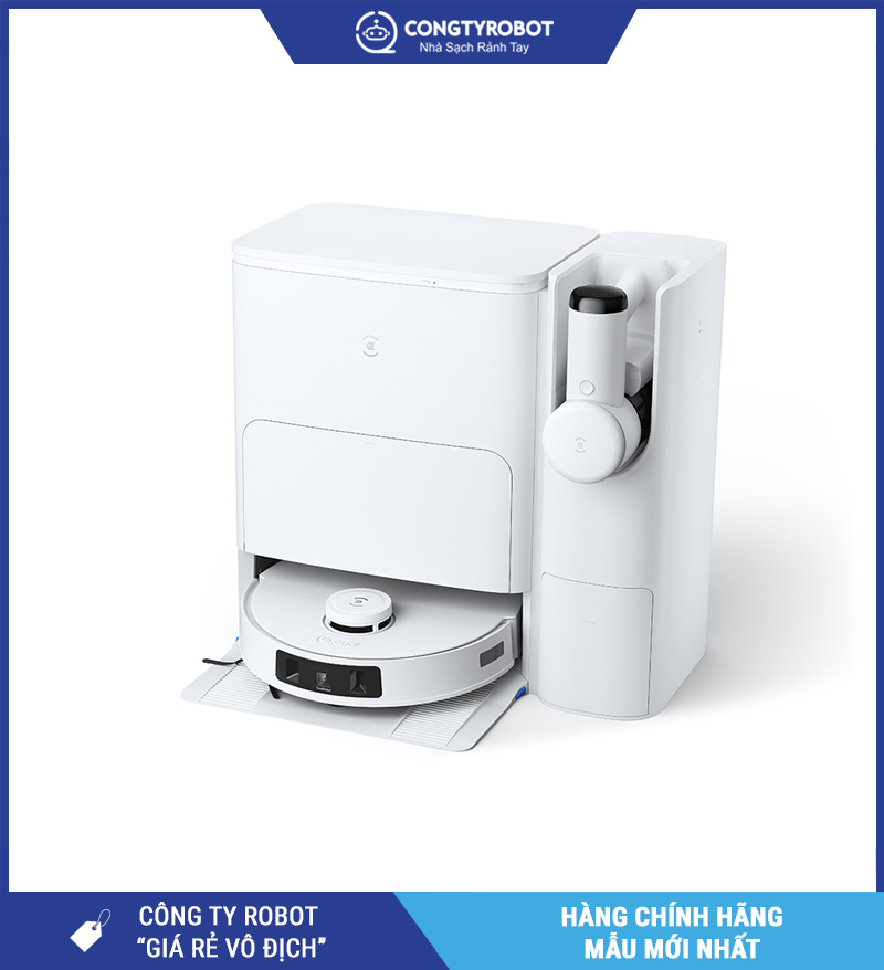 Ecovacs T30s Combo 2026 Trắng - Robot Hút Bụi Lau Nhà Thông Minh