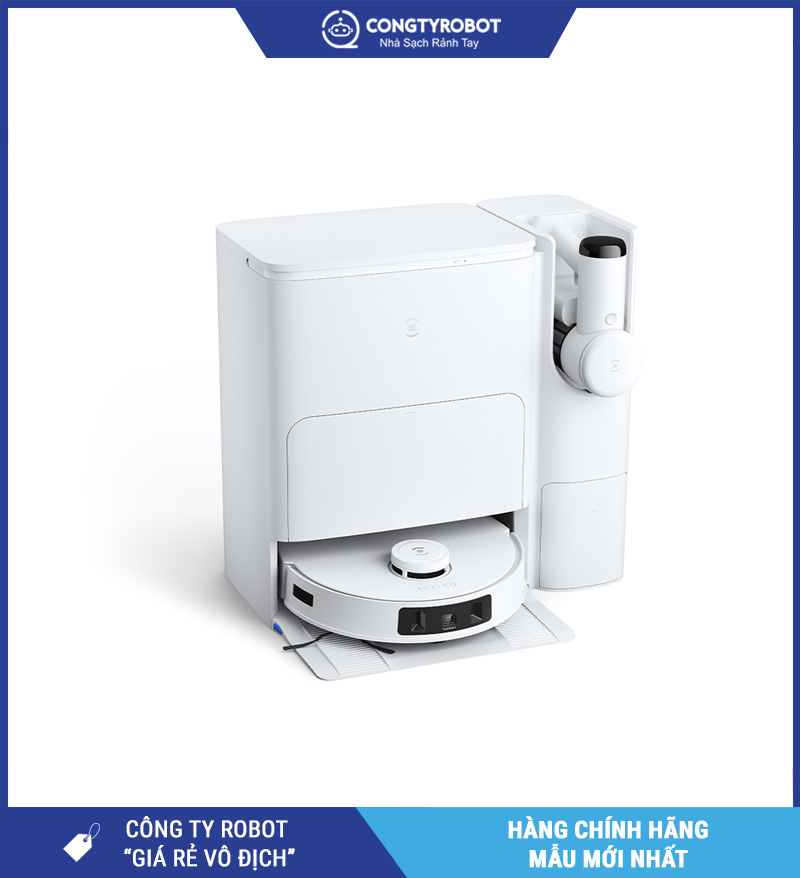 Ecovacs T30s Combo 2026 Trắng - Robot Hút Bụi Lau Nhà Thông Minh