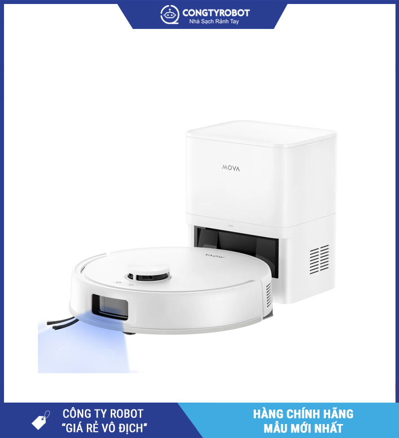Mova E20s Pro Plus Trắng - Robot Hút Bụi Lau Nhà