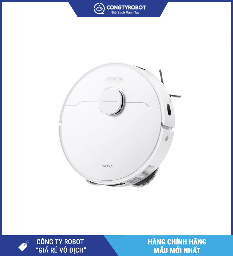 Mova E40 Ultra Trắng - Robot hút bụi lau nhà