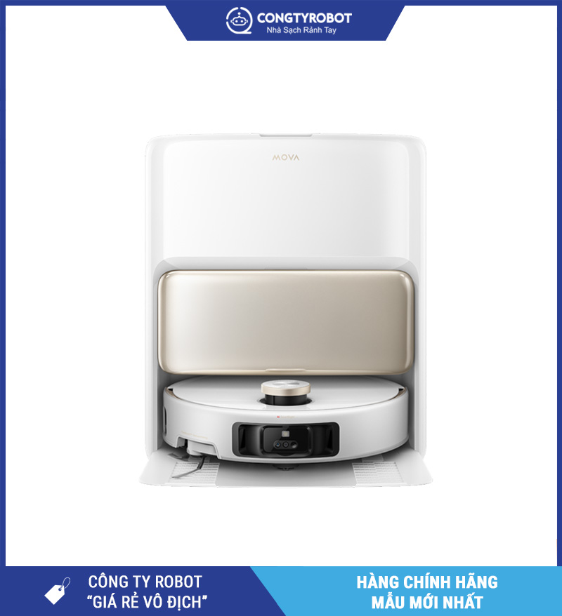 Mova V50 Ultra Trắng/Đen - Robot hút bụi lau nhà