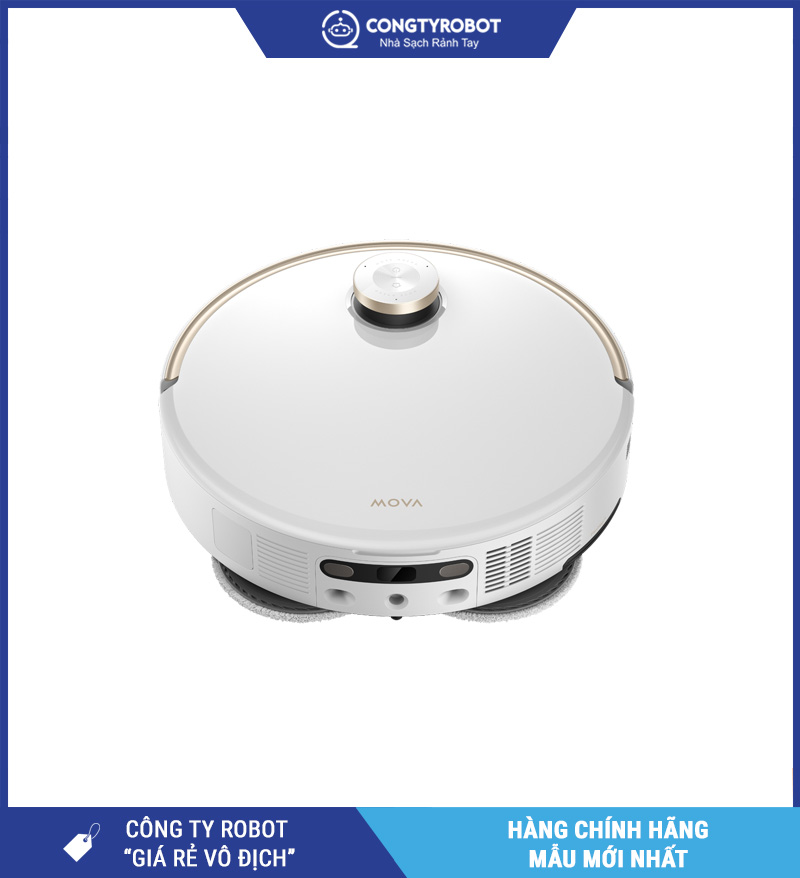 Mova V50 Ultra Trắng/Đen - Robot hút bụi lau nhà