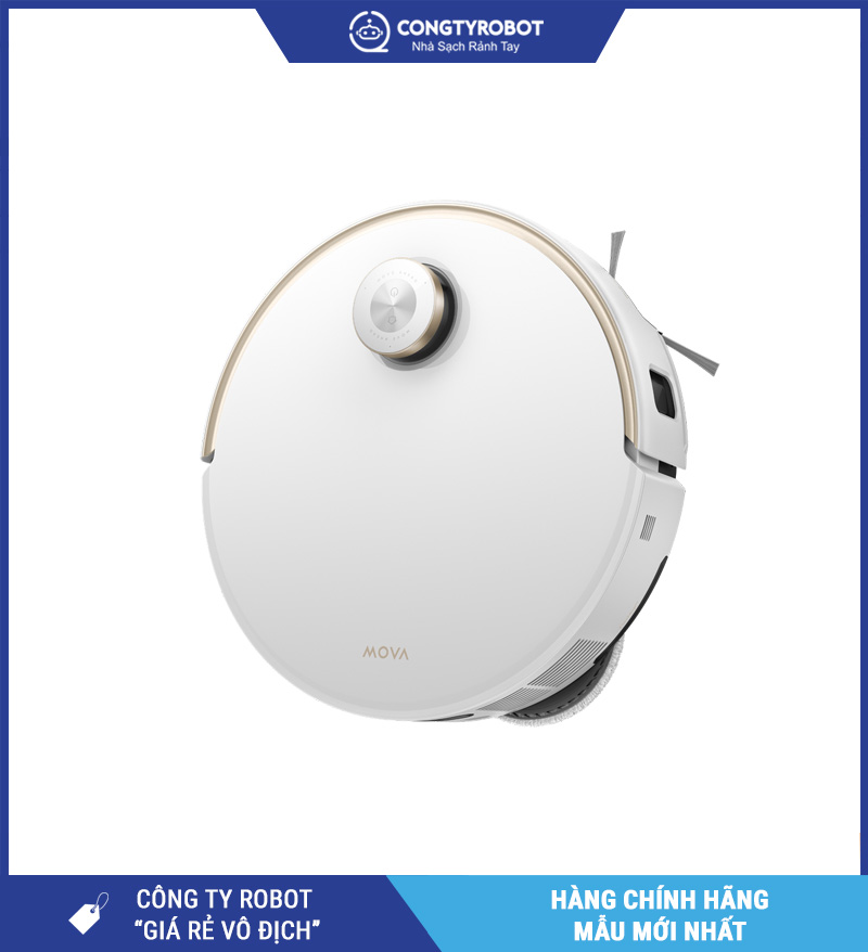 Mova V50 Ultra Trắng/Đen - Robot hút bụi lau nhà
