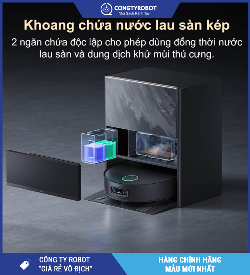 Dreame Aqua 10 Pro Track Robot hút bụi lau nhà – Bản Quốc Tế