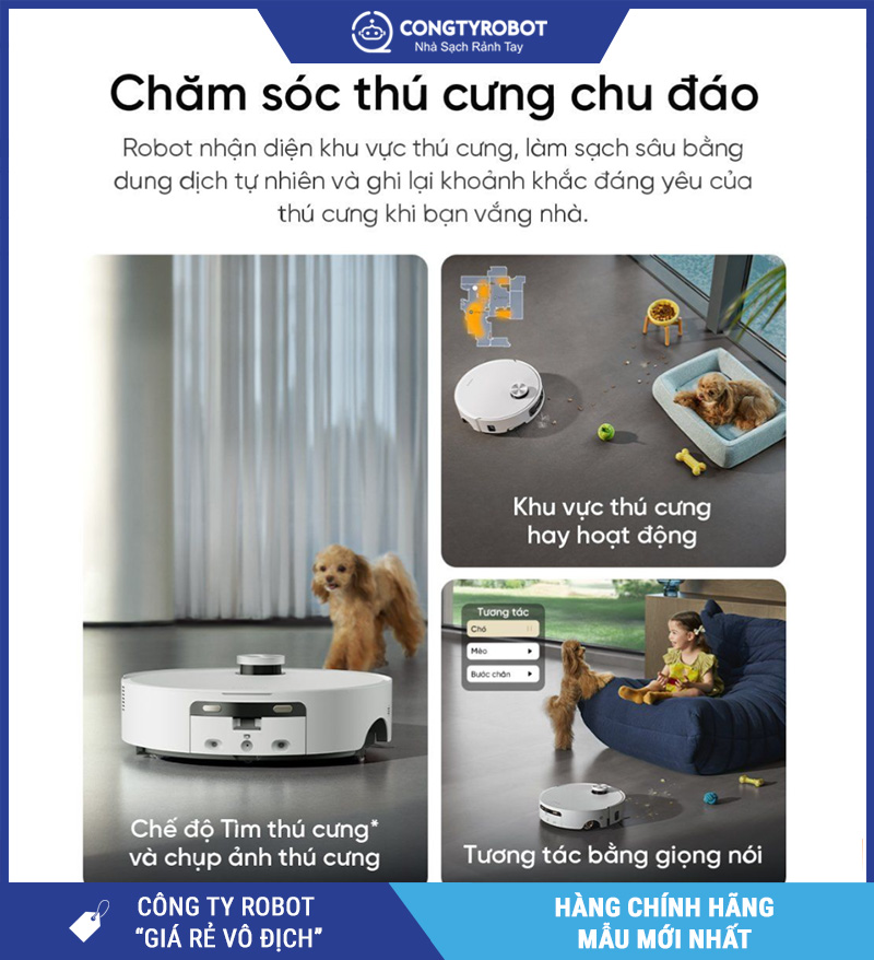 Dreame Aqua 10 Roller Trắng - Robot Hút Bụi Lau Nhà Thông Minh