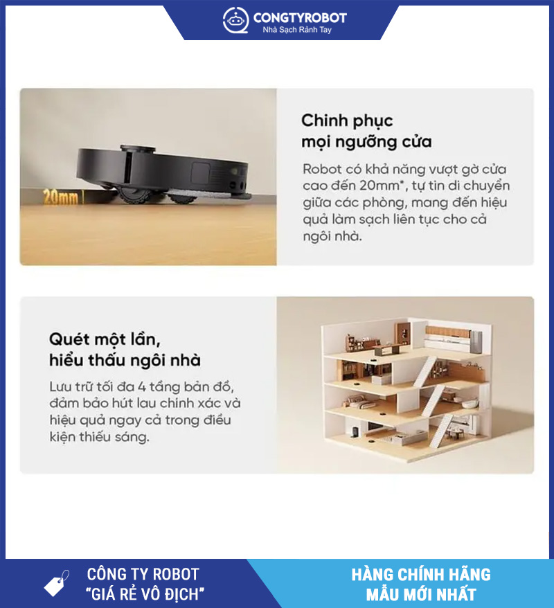 Robot hút bụi lau nhà Dreame D30 Ultra ( Đen/ Trắng) – Bản Quốc Tế