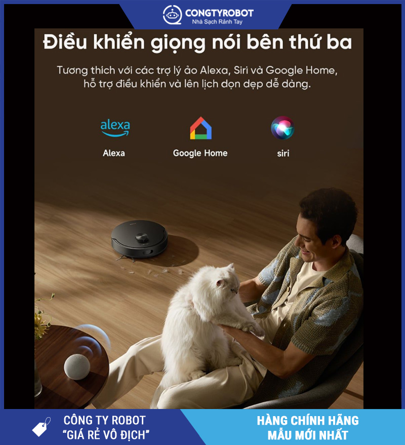 Robot hút bụi lau sàn chuyên dụng Dreame F20