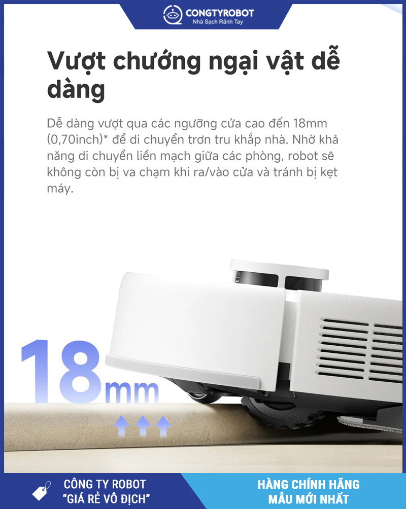 Mova E20s Pro Plus Trắng - Robot Hút Bụi Lau