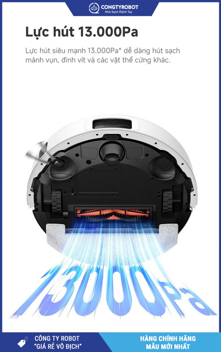 Mova E20s Pro Plus Trắng - Robot Hút Bụi Lau
