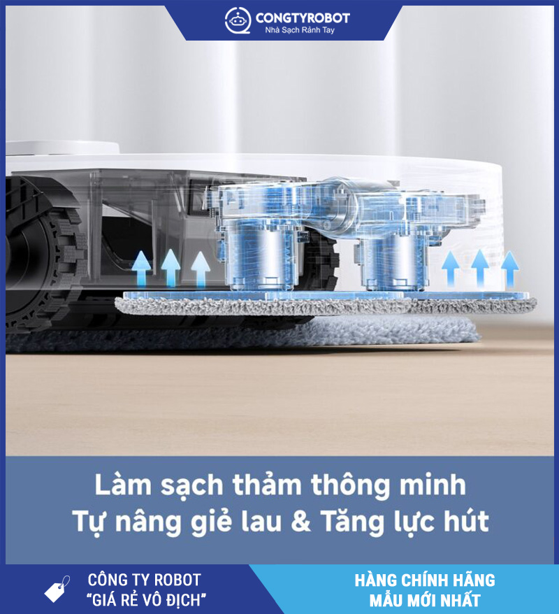 Mova E40 Ultra Trắng - Robot hút bụi lau nhà