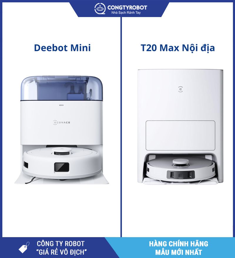 Deebot mini và T20 Max nội địa