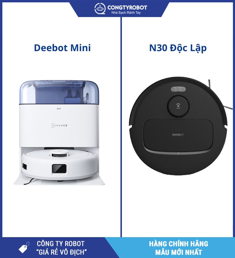  Ecovacs Deebot Mini và N30 độc lập