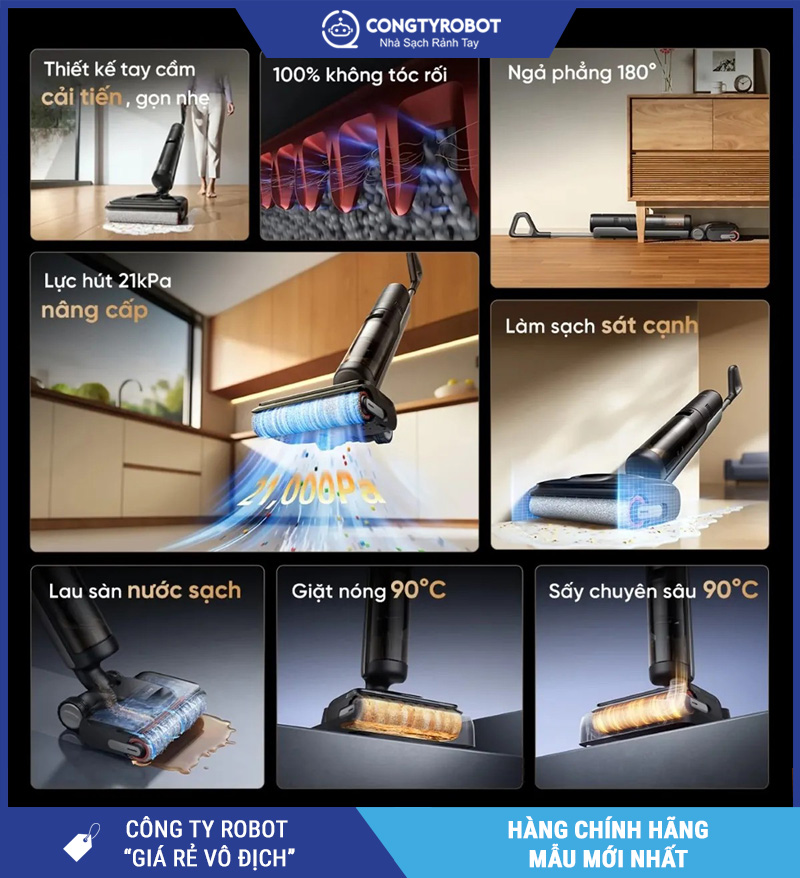 Dreame H12 GT - Máy hút bụi khô và ướt