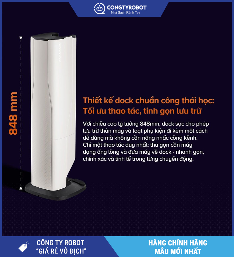 Roborock H60 Hub Ultra - Máy Hút Bụi Lau Nhà Cầm Tay