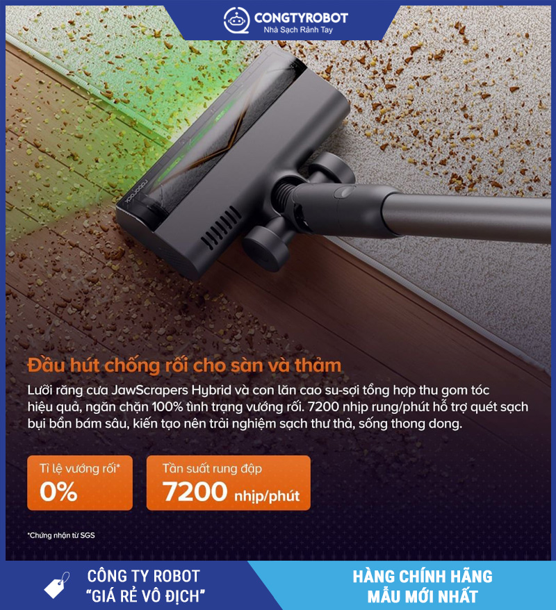 Roborock H60 Hub Ultra - Máy Hút Bụi Lau Nhà Cầm Tay