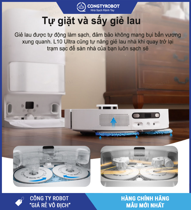 Dreame L10 Ultra - Robot Hút Bụi Lau Nhà, Bản Quốc tế