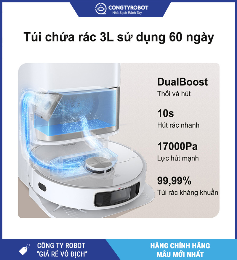 Dreame L10 Ultra - Robot Hút Bụi Lau Nhà, Bản Quốc tế