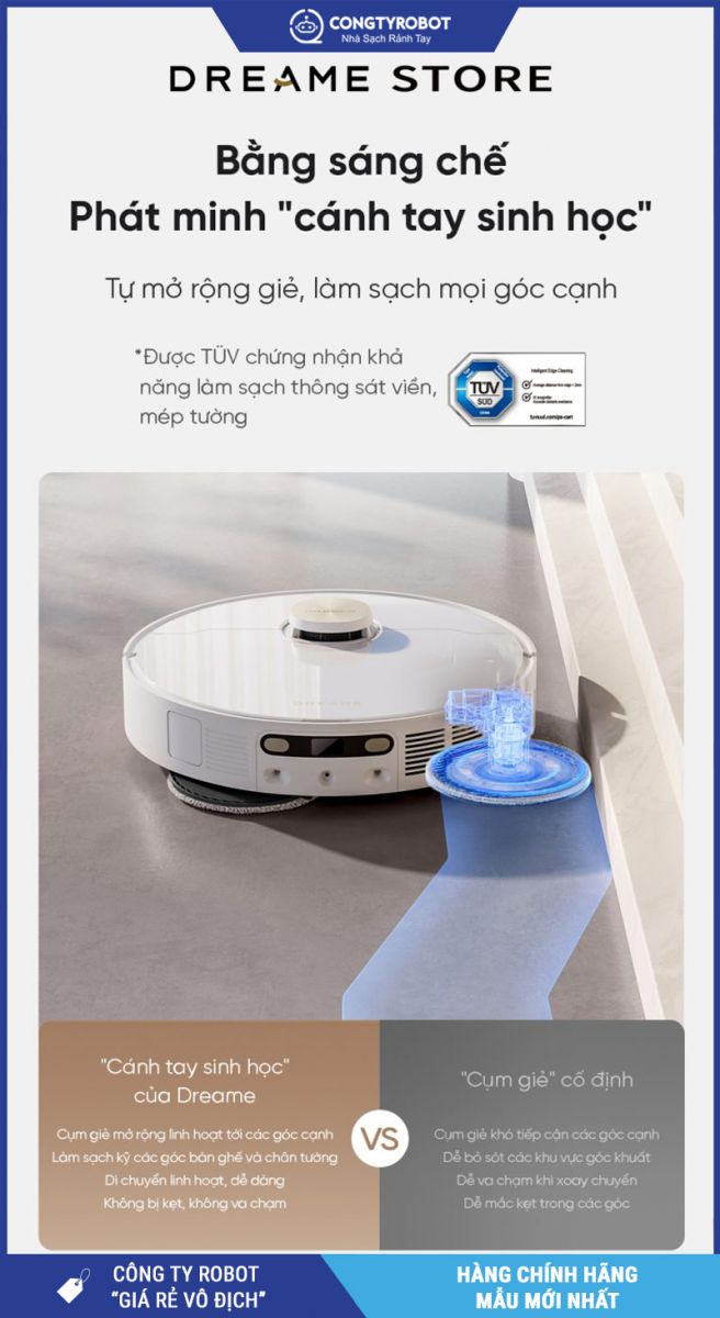 Dreame L10s Ultra Heat Trắng- Robot hút bụi lau nhà