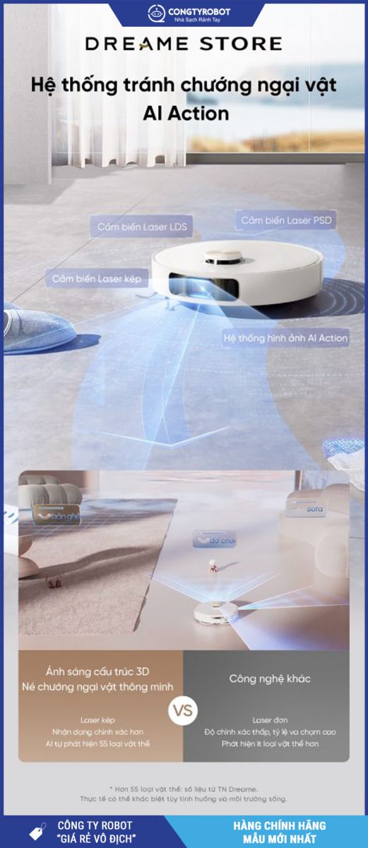 Dreame L10s Ultra Heat Trắng- Robot hút bụi lau nhà