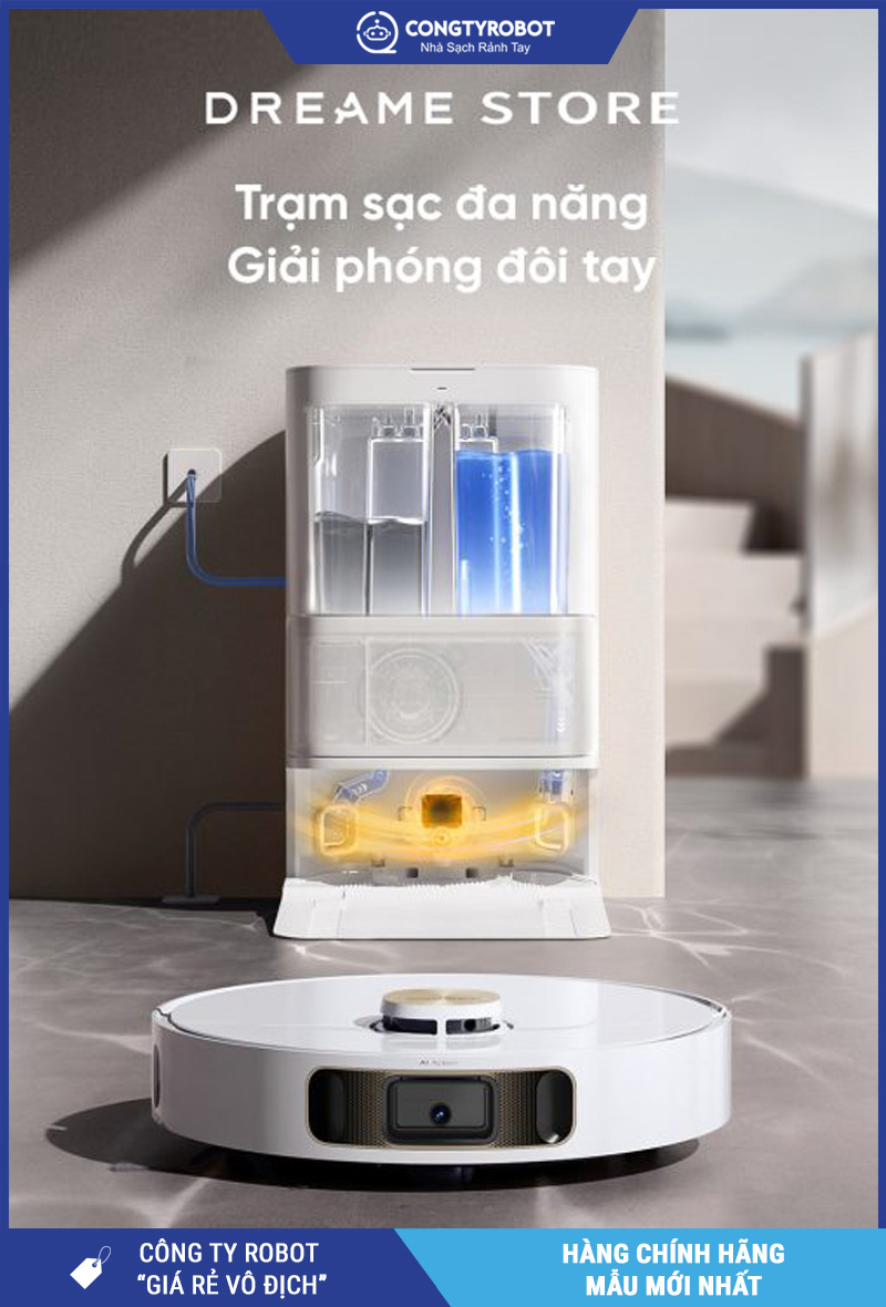 Dreame L10s Ultra Heat Trắng- Robot hút bụi lau nhà