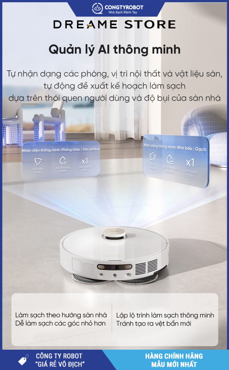 Dreame L10s Ultra Heat Trắng - Robot hút bụi lau nhà