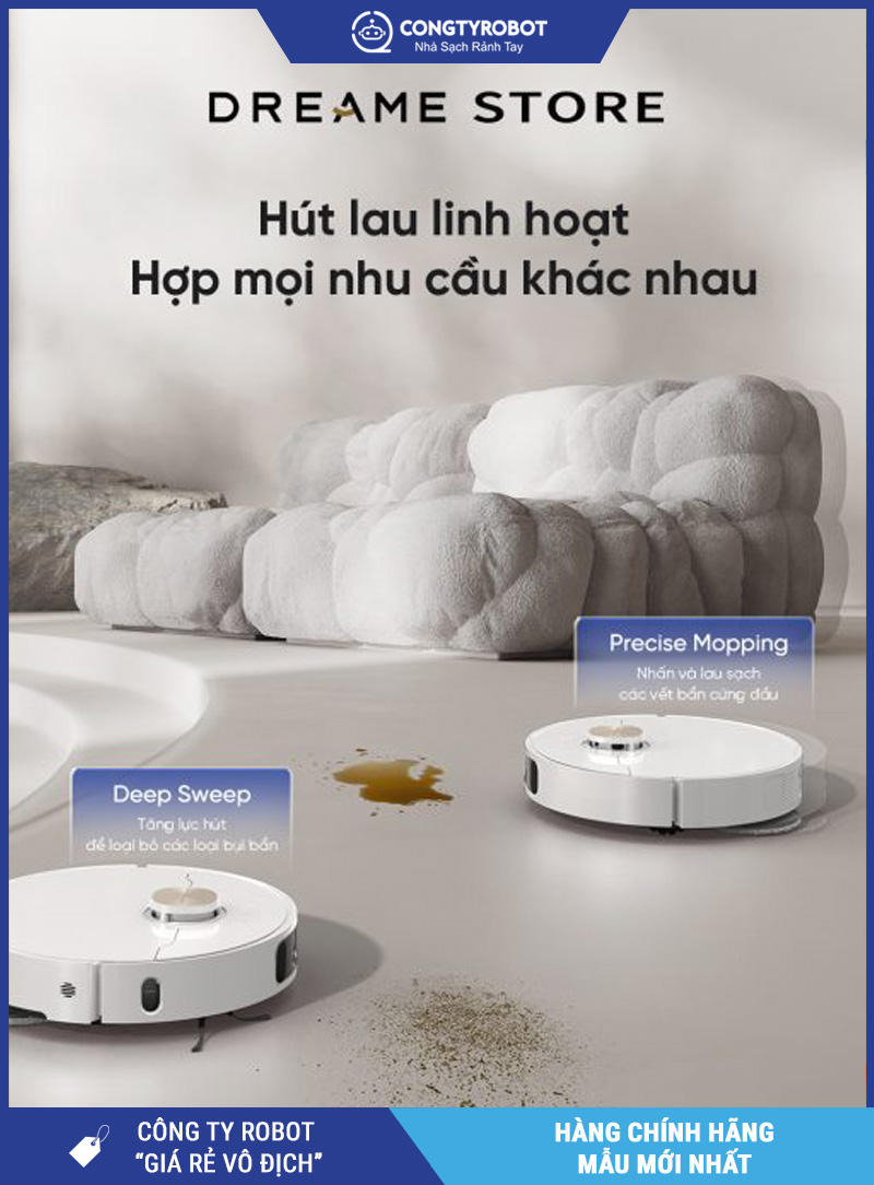 Dreame L10s Ultra Heat Trắng- Robot hút bụi lau nhà