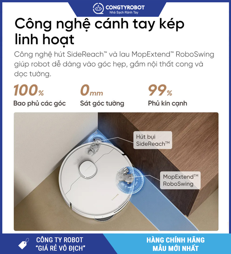 Dreame L50 Ultra CE Trắng - Robot Hút Bụi Lau Nhà Thông Minh