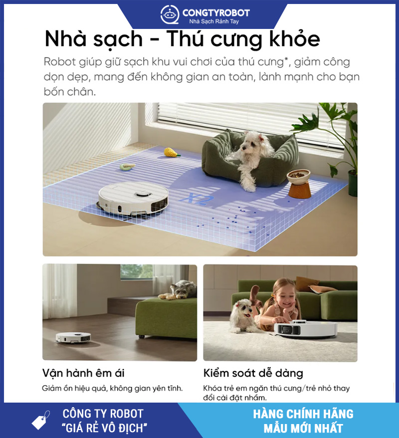 Dreame L50 Ultra CE Trắng - Robot Hút Bụi Lau Nhà Thông Minh
