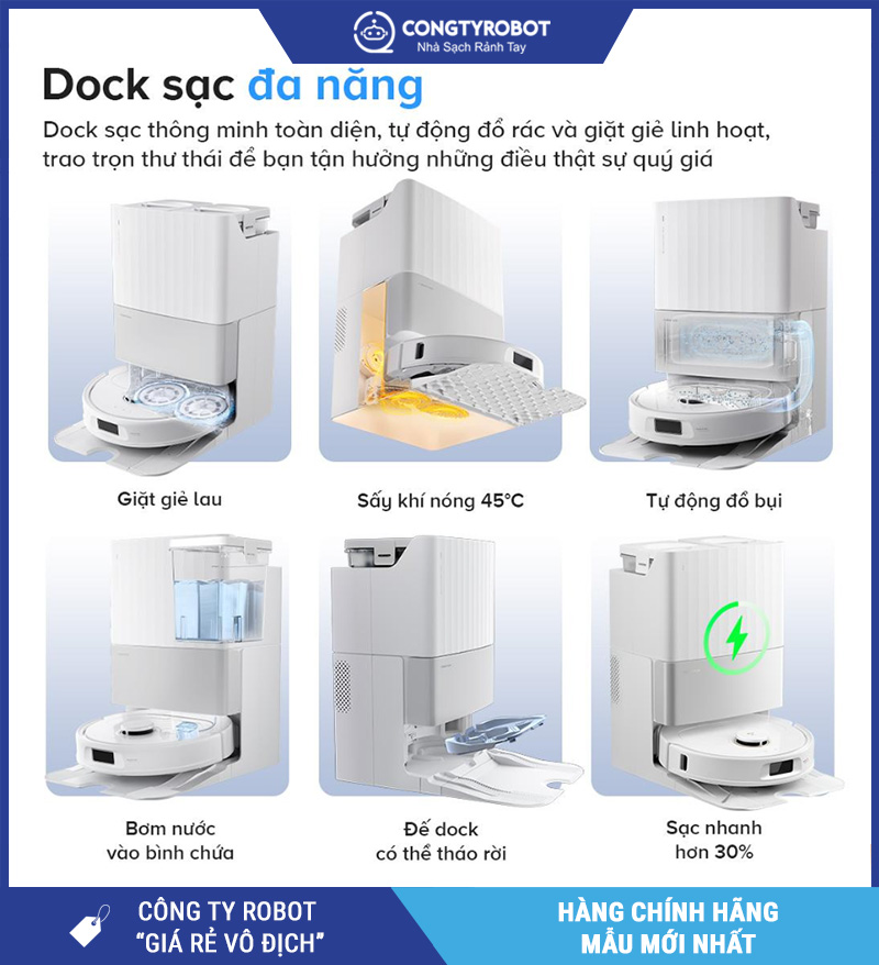 Roborock Q Revo 5AE – Robot Hút Bụi Lau Nhà Bản Quốc Tế