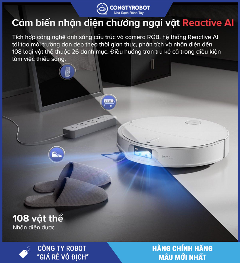 Roborock Q Revo EdgeT - Robot Hút Bụi Lau Nhà Bản Quốc Tế