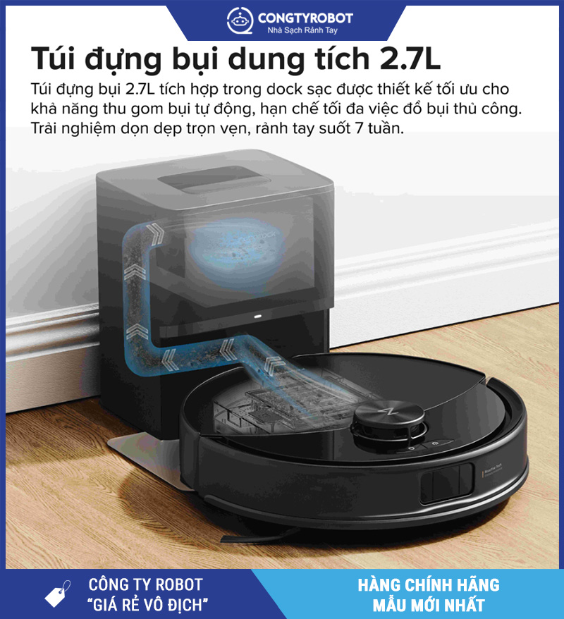 Roborock Q10 PF+ (Plus) Robot hút bụi lau nhà – Bản Quốc Tế