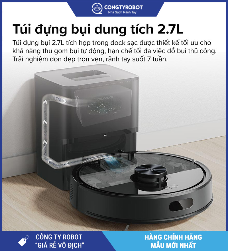 Roborock Q7 TF+ Robot hút bụi lau nhà – Bản Quốc Tế
