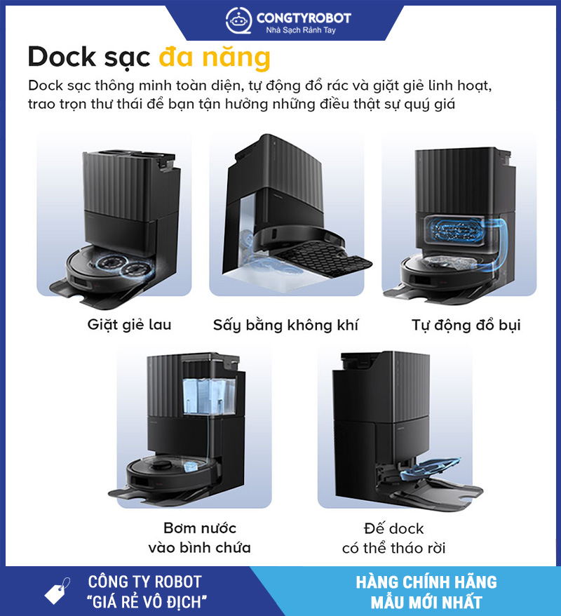 Roborock QR 798 Robot hút bụi lau nhà – Bản Quốc Tế