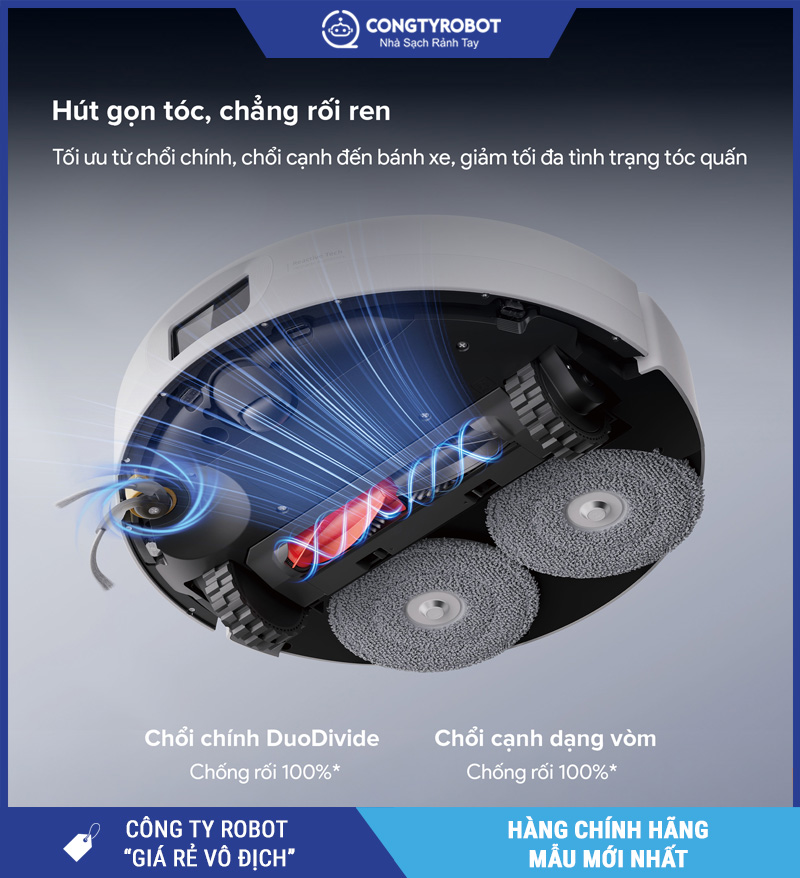 Roborock Qrevo 2 Pro Trắng - Robot Hút Bụi Lau Nhà Thông Minh