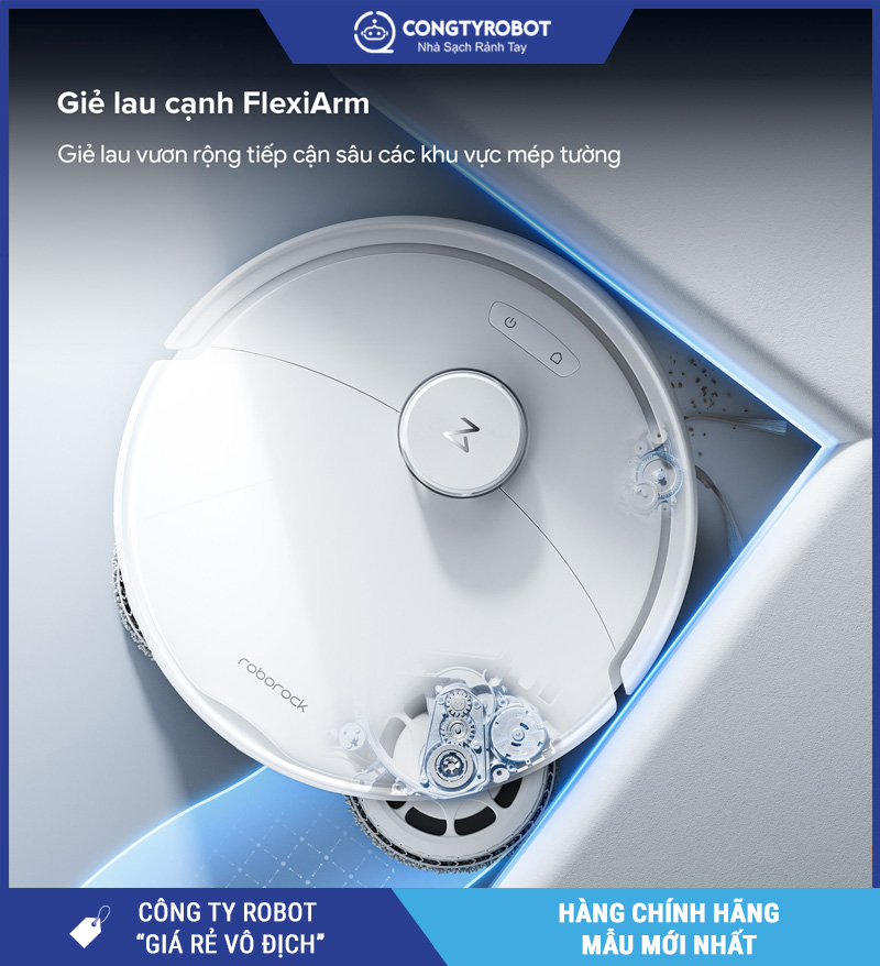 Roborock Qrevo 2 Pro Trắng - Robot Hút Bụi Lau Nhà Thông Minh