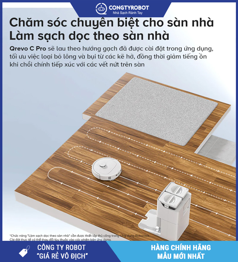 Roborock Qrevo C Pro Robot hút bụi lau nhà – Bản Quốc Tế