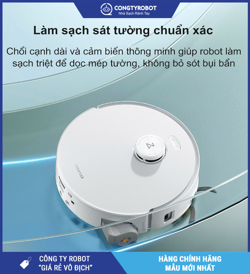 Roborock Q revo Curv2 Flow Trắng - Robot Hút Lau Nhà Bụi Thông Minh