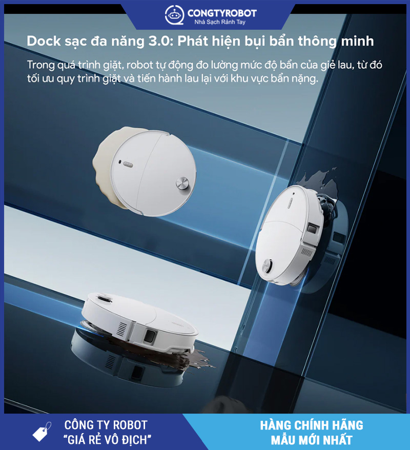 Roborock Qrevo Edge 2 Robot Hút Bụi Lau Nhà